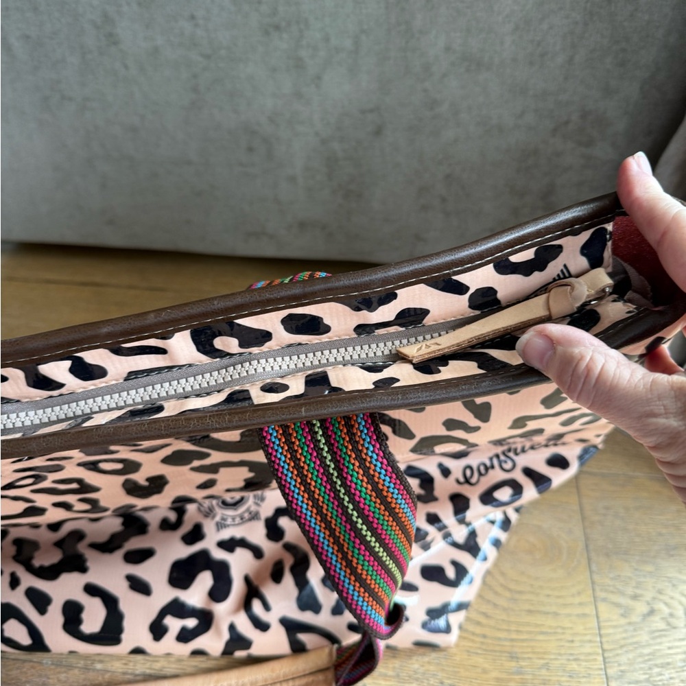 Consuela Pink Leopard Print Tote Bag - Picture 6 of 6